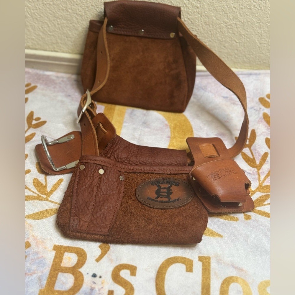 Lil Dudes Graber Harness & Saddle Brown Leather  Bag